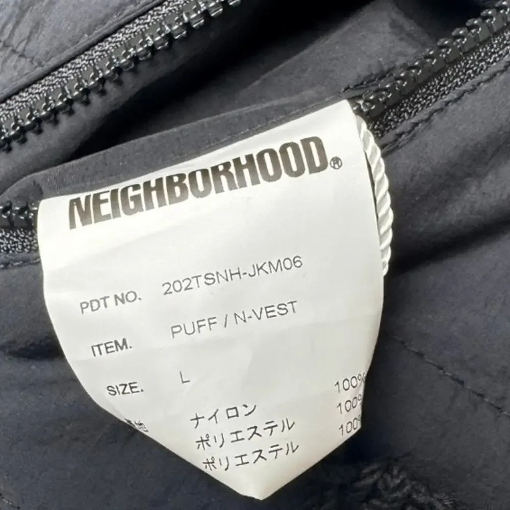Unisex Neighborhood NWT Black Side Zip Down Puff N Vest Size L